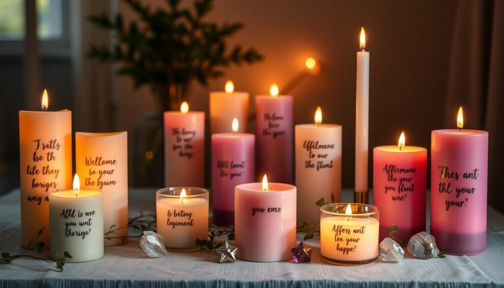 Affirmation candles